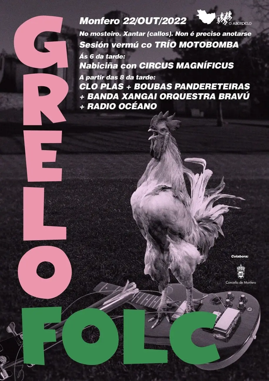 Cartel: Grelo Folc, Monfero, 22 de outubro de 2022