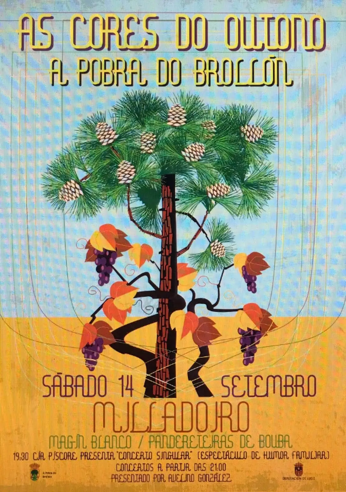 Cartel: As Cores do Outono, A Pobra do Brollón, sábado 14 de setembro
