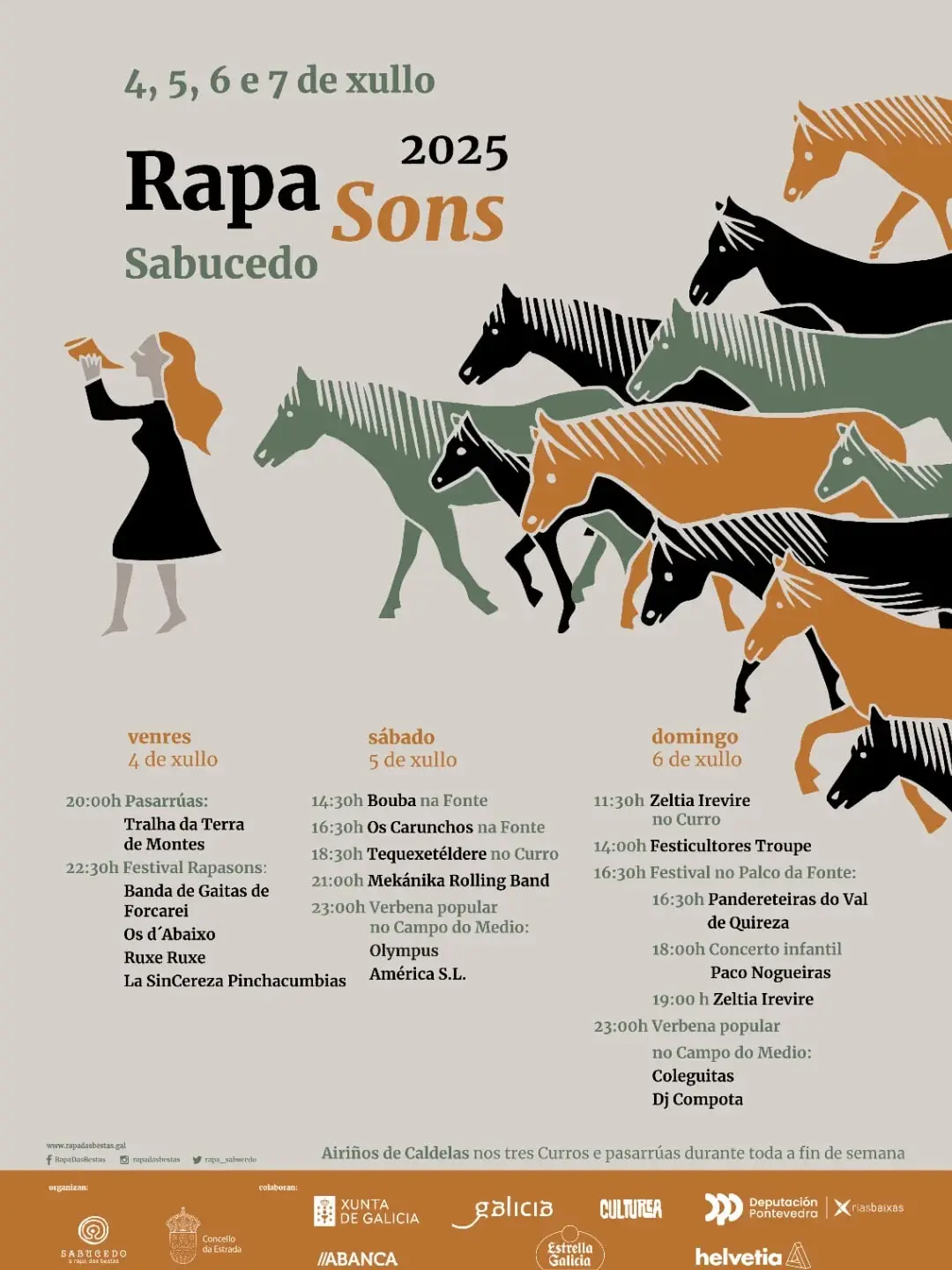Cartel: Rapa Sons, Sabucedo, sábado, 5 de xullo de 2025
