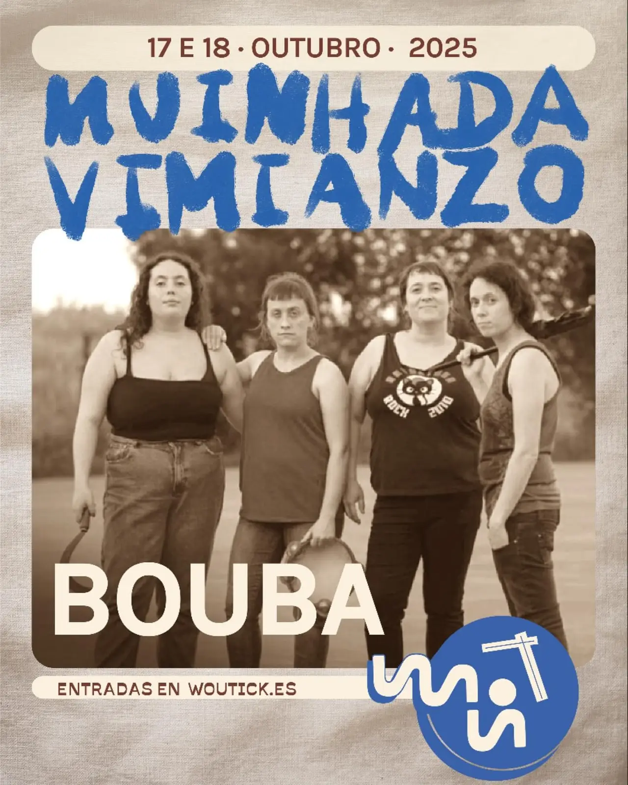 Cartel: Muinhada Vimianzo, Vimianzo, sábado, 18 de outubro de 2025